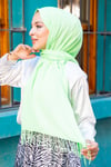 140 gr. Püsküllü Pamuksu Pashmina Şal