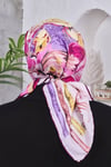 Çiçek Desenli Rayon Parlak Eşarp