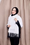 Pamuksu Pashmina Omuz Şalı Atkı