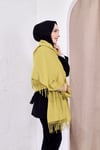 Pamuksu Pashmina Omuz Şalı Atkı