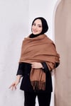 Pamuksu Pashmina Omuz Şalı Atkı