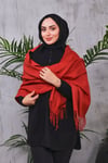 Pamuksu Pashmina Omuz Şalı Atkı