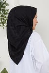 Pamuksu Zigzag Desenli Jakar Eşarp