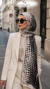 Puantiye Desenli Soft Şal