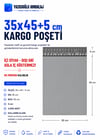 35*45+5 CEPLİ / CEPSİZ GRİ KARGO POŞETİ - 3000 ADET