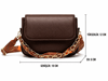 Celeste Bag Acı Kahve Fular ve Zincir Detaylı Kadın Omuz Çantası