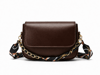 Celeste Bag Acı Kahve Fular ve Zincir Detaylı Kadın Omuz Çantası