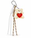 Ekru Love Teddy Ayıcık Figürlü İpli Çanta Charmı