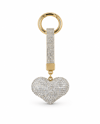 Gümüş Kalpli Taşlı Çanta Charmı – Kristal Bag Charm