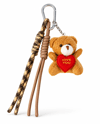 Kahverengi Love Teddy Ayıcık Figürlü İpli Çanta Charmı