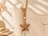 Kalpli Taşlı Luxury Çanta Charmı – Gold Kristal Bag Charm