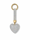 Kalpli Taşlı Luxury Çanta Charmı – Gümüş Kristal Bag Charm