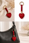 Kalpli Taşlı Luxury Çanta Charmı – Kırmızı Kristal Bag Charm