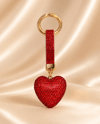Kalpli Taşlı Luxury Çanta Charmı – Kırmızı Kristal Bag Charm