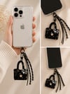 Kumru Studio Mini Çanta Charm – Siyah Telefon ve Çanta Aksesuarı