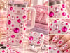 Pembe Taş Rhinestone Sticker – Yapışkanlı Saç, Yüz, Tırnak, Vücut ve Süs Taşı