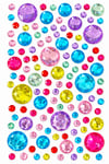 Renkli Taş Rhinestone Sticker – Yapışkanlı Saç, Yüz, Tırnak, Vücut ve Süs Taşı