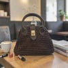 Sienna Straw Mini Bag Kadın Koyu Kahverengi Hasır Çanta