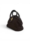 Sienna Straw Mini Bag Kadın Koyu Kahverengi Hasır Çanta
