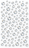 Silver Taş Rhinestone Sticker – Yapışkanlı Saç, Yüz, Tırnak, Vücut ve Süs Taşı