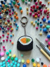 Sushi Charmı – Boncuk İşlemeli Çanta Charmı
