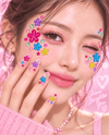 Taş & Çiçek Rhinestone Sticker – Yapışkanlı Saç, Yüz, Tırnak, Vücut ve Süs Taşı