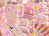 Taş & Kalp Rhinestone Sticker – Yapışkanlı Saç, Yüz, Tırnak, Vücut ve Süs Taşı