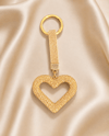 Taşlı Gold Kalp Charm Anahtarlık Çanta Aksesuarı