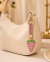 Taşlı Pembe Karpuz Charm Anahtarlık - Çanta Aksesuarı