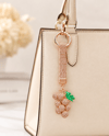 Taşlı Üzüm Figürlü Çanta Charmı ve Anahtarlık – Rose Gold