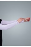 Beyaz Tesettür Kolluk Viskon Kumaş Dantelli