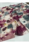 Bordo Fırça Koleksiyonu Floş Viskon Eşarp 100 x 100 cm
