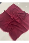 Bordo Flamlı Pamuklu Yazma Esarp 100x100 Cm