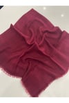Bordo Flamlı Pamuklu Yazma Esarp 100x100 Cm
