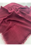 Bordo Flamlı Pamuklu Yazma Esarp 100x100 Cm