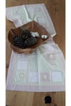 Buldan Pembe El Işi Patchwork Dantelli Naturel Runner