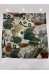 Haki Fırça Koleksiyonu Floş Viskon Eşarp 100 x 100 cm