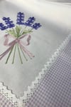 Home's Lila Dantelli Işlemeli Naturel Şömentabla