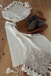 Home's Naturel Dantelli Işlemeli Buldan Dokuma Runner
