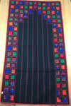 Home's Siyah Patchwork Işlemeli Naturel Seccade
