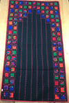 Home's Siyah Patchwork Işlemeli Naturel Seccade