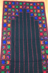 Home's Siyah Patchwork Işlemeli Naturel Seccade