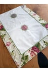 Home's Yeşil Naturel Dantelli İşlemeli Buldan Dokuma Runner