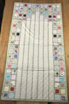 Home's Yeşil Patchwork Işlemeli Naturel Seccade