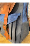 Hustonbag Hakiki Deri Su Geçirmez Kanvas Sırt Çantası