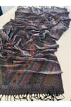 İndigo Elegansa Omuz Atkısı Kaşmir Dokulu Şık Şal Kasmir Sal (Cashmere)