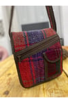 Iran Işi El Yapımı Bordo Günlük Bohem Kilim Postacı Çanta