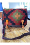 Iran Işi El Yapımı Kilim Bordo Günlük Bohem Çanta