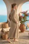 Kadın Organik Pamuk Uzun Gömlek Elbise Kimono