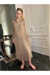 Kadın Organik Pamuk Uzun Gömlek Elbise Kimono